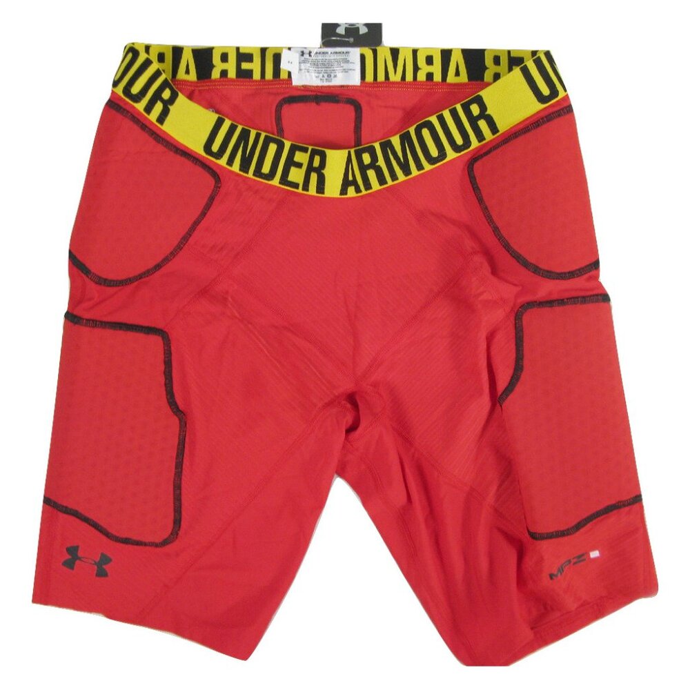 NEW UNDER ARMOUR HEAT GEAR UA MPZ 2 COMPRESSION BASKETBALL SHORTS! RED SIZE 3X